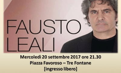 Questa sera il concerto di Fausto Leali a Tre Fontane