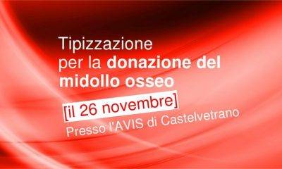Tipizzazione a Castelvetrano: il 26 novembre presso l'Avis