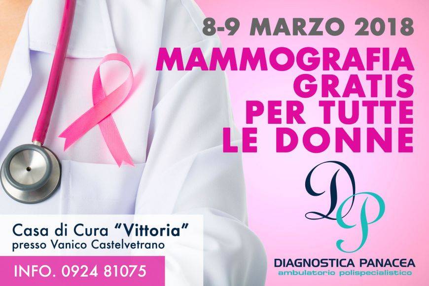 Mammografia gratis al VANICO a Castelvetrano - 8 e 9 marzo