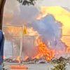 Castelvetrano, incendio di rifiuti vicino l'isola ecologica in Viale Roma